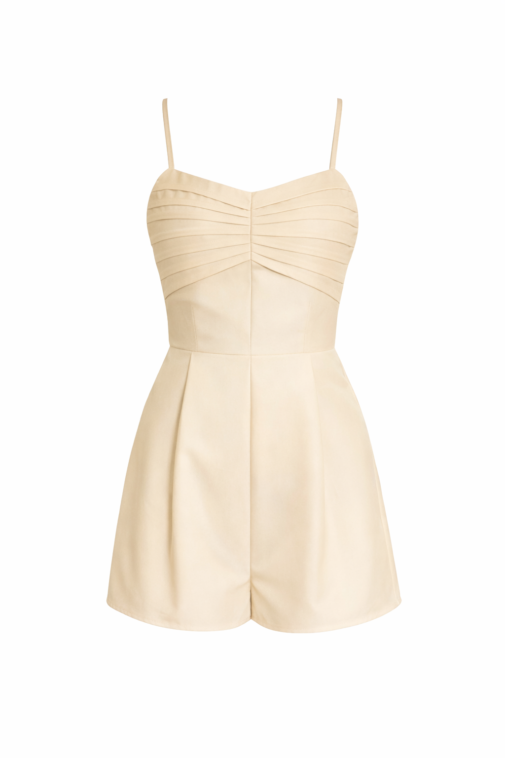 Zenia Sunray Romper Front View Champagne - Auryn Label