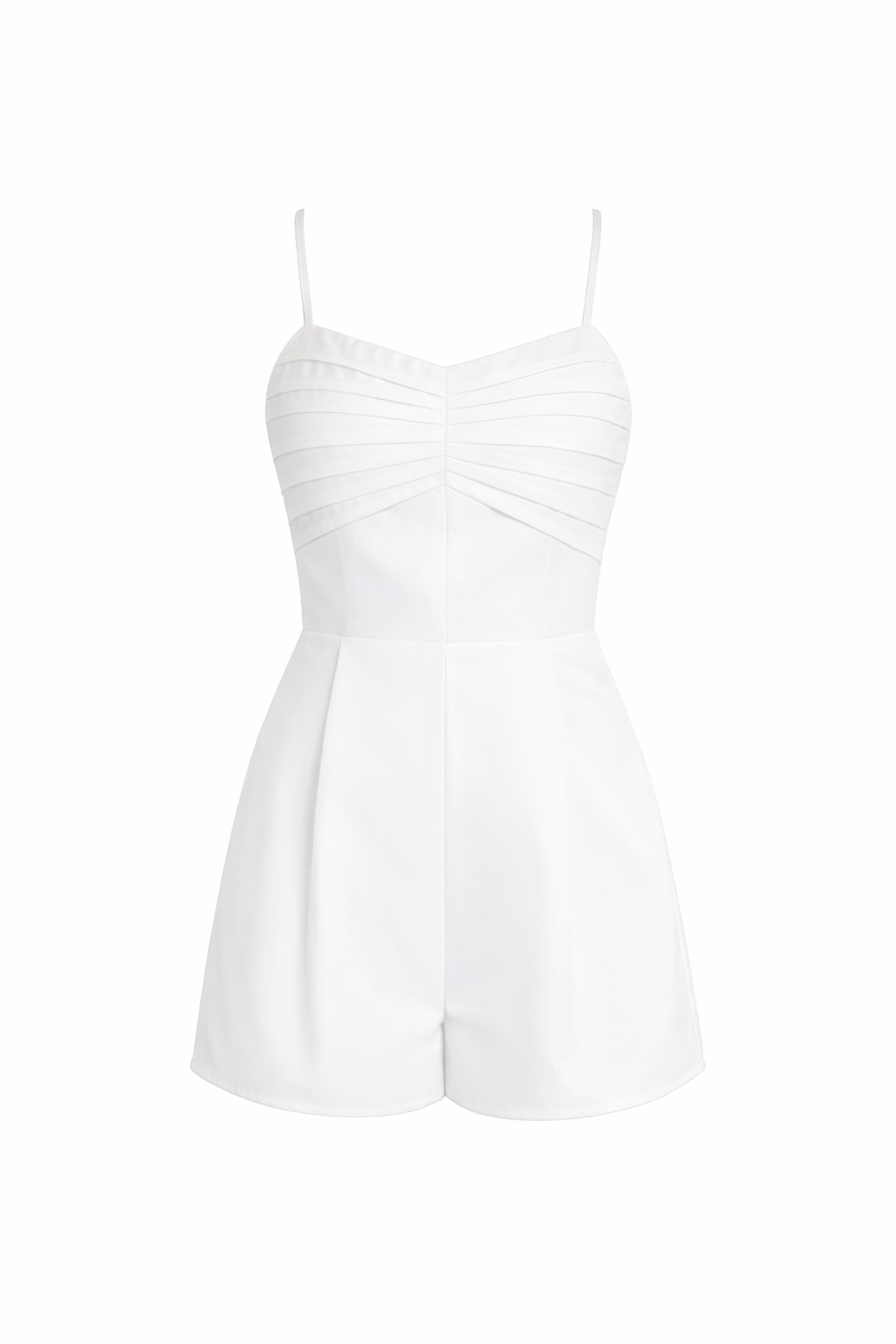 Zenia Sunray Romper White - Auryn Label Front #White